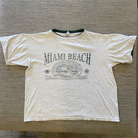 Miami Beach boxy tee vintage fit - Picture 1 of 5